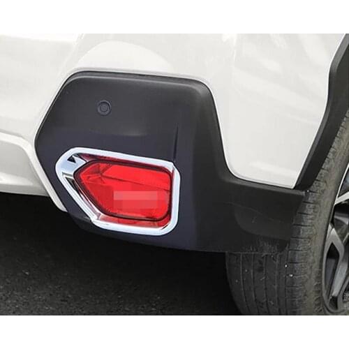 For Subaru XV Impreza 2017-2019 2020 Hatchback Rear Fog Light Foglight Lamp Cover Trim Bumper Protector Decoration Car Styling