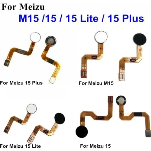 Tested Working For Meizu 15 Lite Fingerprint Home Button Menu Return Flex Cable Sensor Repair For Meizu 15 M15 15 Plus 15PLUS