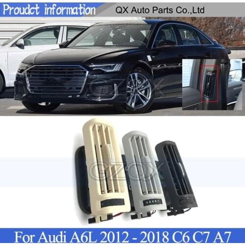 CAPQX Rear seat B-pillar Air conditioner outlet cover shell vents For Audi A6L 2012 2013 2014 2015 2016 2017 2018 C6 C7 A7