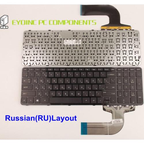 Genuine Laptop Keyboard For HP Pavilion 15-r025nr 15-r026nr 15-r030nr 15-G039wm 15-g010dx With Frame Russian RU Version