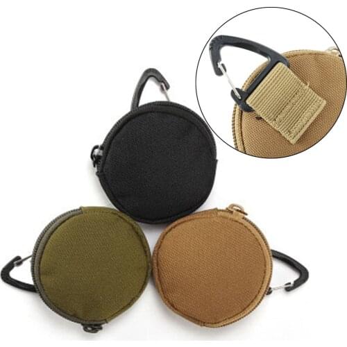 900D Nylon Military Running Pouch With Hook Portable Earphone Bag Key Coin Purse Mini Pocket Key Holder Camping Bag Travel Tool