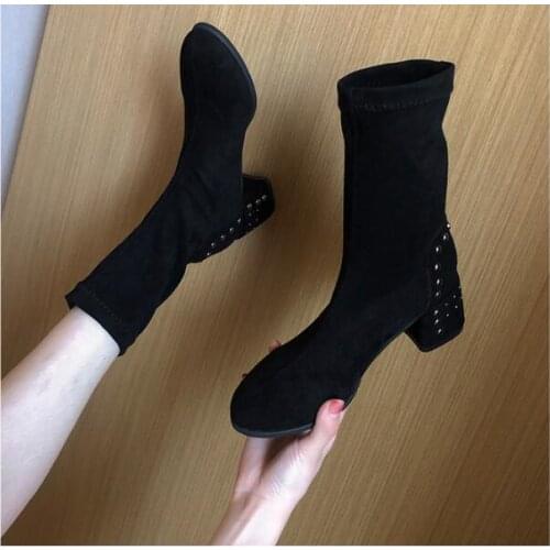New women‘s warm classic sexy elegant fashion pu shose cancise pumps winter Soft and comfortable wedges women boots shoes
