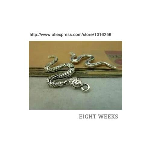 Zinc alloy pendant jewelry accessories diy handmade material charms snake