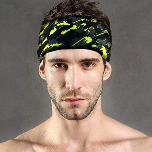 Cycling Headband Women Men Yoga Bandana Absorbent Non-slip Bike Tennis Bandana Running Fitness Hiking Hair Scarves