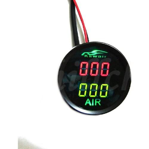 Air suspension shockproof AIR pneumatic shock absorbable pressure gauge double color two group display
