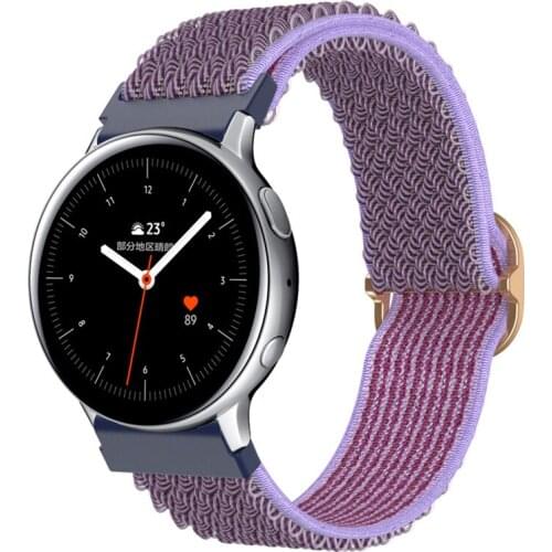 Elastic Nylon Loop Band For Samsung Galaxy Watch 3 41mm 45mm Huawei Watch 3/ 3Pro Strap For Galaxy Watch 46mm 42mm Active 2