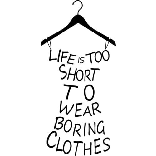 Letter Dress Art DIY Removable Vinyl Quote Wall Stickers Decal Mural Decor