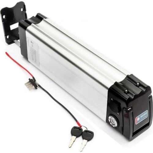 Silver fish ebike akku batterie 36v 14ah 15ah electric bike lithium battery with charger and BMS