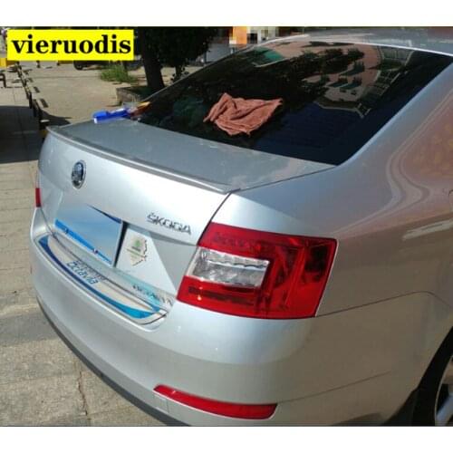 For Skoda Octavia Spoiler 2015 2016 2017 Car Tail Wing Decoration High Quality ABS Plastic Unpainted Primer Rear Trunk Spoiler