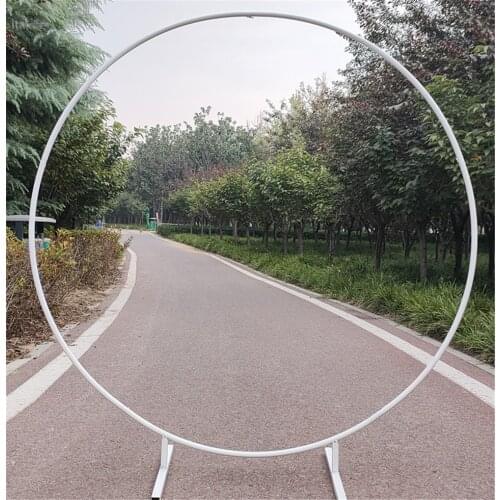 Wedding Arch Birthday Party Circular Arch Diameter Diy Decoration Background Metal Circle Props Background Frame Bow for Balloon