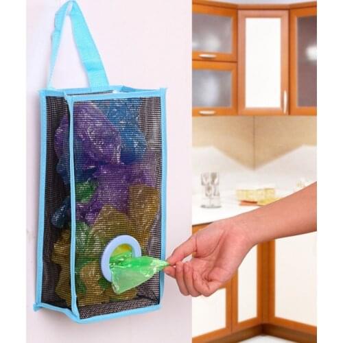 Creative kitchen garbage bags hanging storage pouch plastic shopping bags to extract Storage Basket Extraction bags
