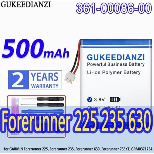 GUKEEDIANZI Highly Battery 361-00086-00 500mAh For GARMIN Forerunner 225, Forerunner 235, Forerunner 630, Forerunner 735XT