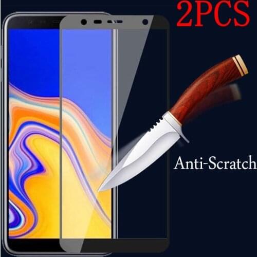 2PCS Full Cover Tempered Glass For Samsung Galaxy J6 Plus Screen Protector protective film For J6Plus J610F SM-J610F glass