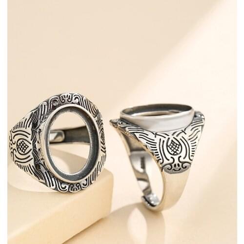 13*17mm 925 STERLING SILVER Semi Mount Bases Blanks base blank Pad rings ring Setting set jewelry gift A5484