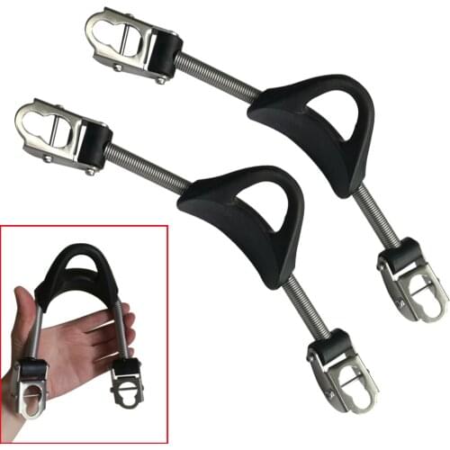2PCS Scuba Diving Stainless Steel Spring Fin Straps Diver Heel Straps gear