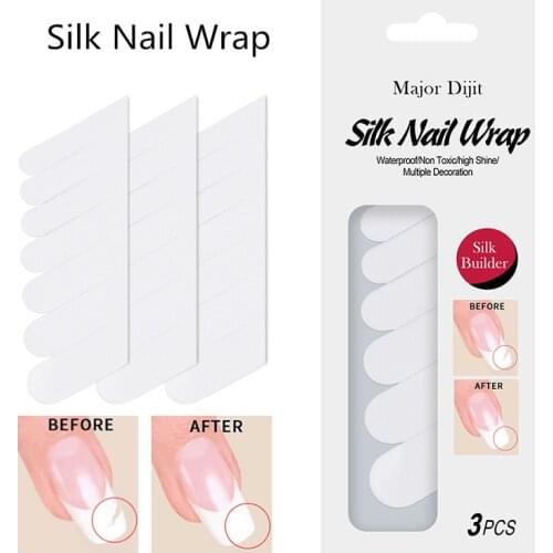 3pcs Silk Nail Wrap Set For Nail Extension Non-woven Silks Nail Form Wrap Building UV Gel Acrylic Tips Manicure Set Accessories