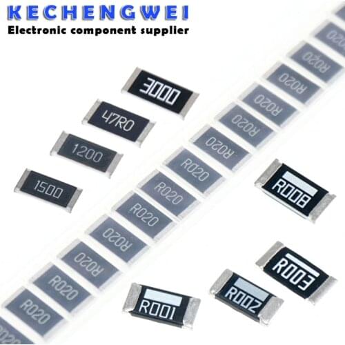 50PCS/LOT 2512 SMD Chip Resistor 5% 0R-1M R001 R010 R100 R020 1R 10R 100R 1K 10K 100K 1M ohm