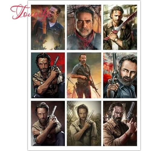 TOUOILP 5d diamond embroidery The Walking Dead square&round 5d diamond painting Cross Stitch Rhinestone mosaic home decoration