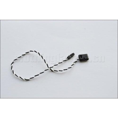 White+black twisting hang tag string plastic seal polyester string no logo