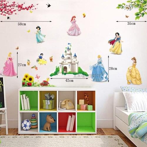 Free shipping Snow White Cartoon Wall stickers three generations of wall stickers Kids Nursery Childrens Bedroom Decals