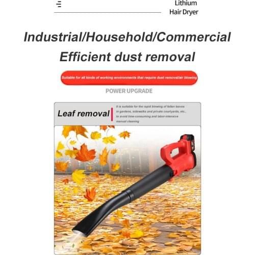 2800W Cordless Electric Air Blower Handheld Leaf Blower Suction Computer Dust Collector Cleaner Power Tool For Li-ion Battery
