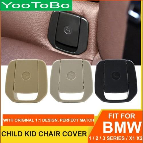 Car Rear Child Kid Chair Seat Cover Anchor Safety ISOFix Trim For BMW 1 2 3 series X1 E84 E87 F20 F22 F30 F35 F80 F48 F49 F39 X2