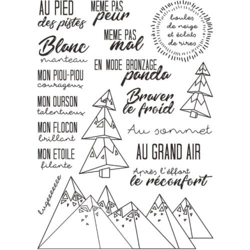 French Transparent Clear Silicone Stamp Seal for DIY scrapbooking photo album Decorative clear stamps A041