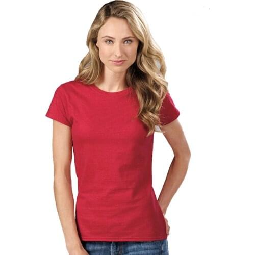 T Shirt Women Fashion Solid Color 100% Cotton Short Sleeve Womens T-shirt Tee Shirts Tshirt Candy Color Male T-shirts Tops