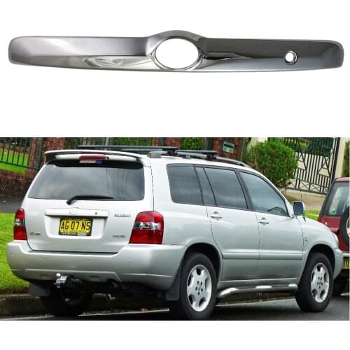 For Toyota Highlander Kluger 2003 2004 2005 2006 2007 High-quality ABS Chrome plated Rear Trunk Lid Cover Trim Car-styling