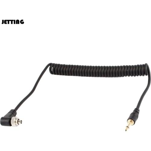 Camera Flashes Accessories 3.5mm to Male PC Flash Sync Cable Screw Lock For Trigger Studio Light