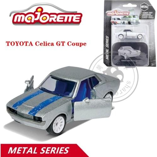 Majorette 1/64 Metal Body+Chassis Series Cars TOYOTA Celica GT Coupe Hot Pop Kids Toys Motor Vehicle Diecast Metal Model