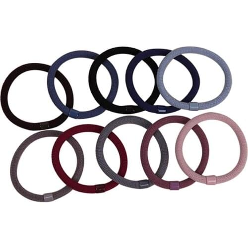 Fashion Simple Solid Color Elastic Hair Rope Ring Girl Women Ponytail Holder Headband Hair Bands Rubber Bands