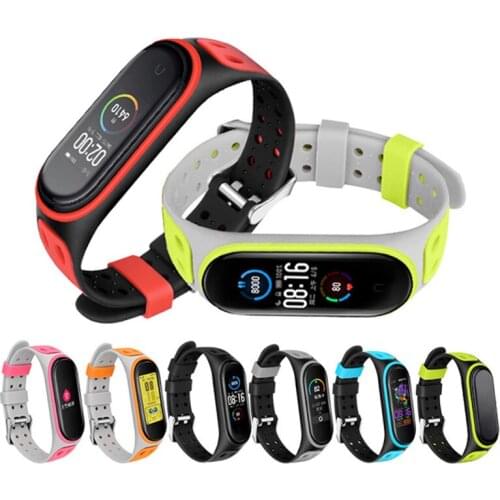 BOORUI 2021 soft wrist mi band 6 Straps for Xiaomi Mi Band 6 5 4 3 new light sport mi band 4 3 strap with metal buckle