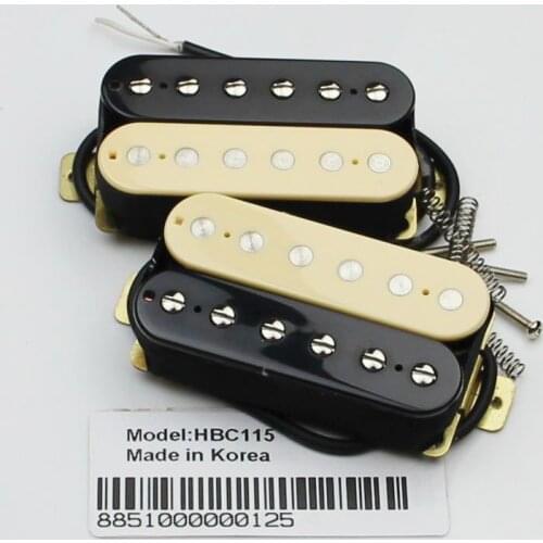 Set of zebra Artec Maching Humbucker guitar pickups-HBC115