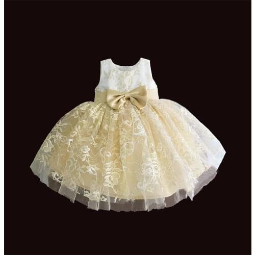New Baby Dresses for Girl Summer Christening Dress for Baby Girl Lace Embroidery Vestido Infantil 1 Year Party Wedding Dresses