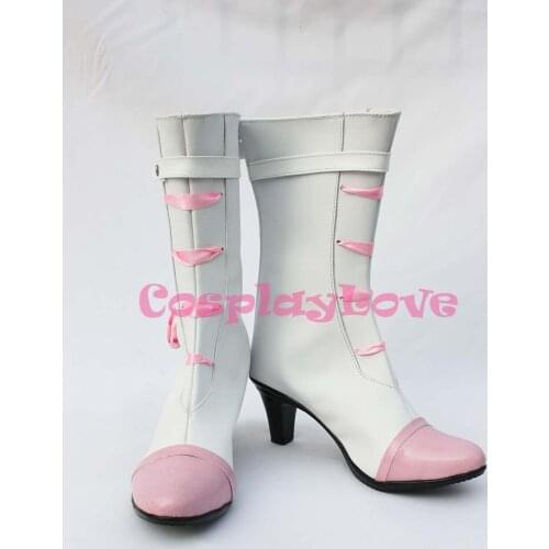 Custom-made Macross Frontier Sheryl Nome White Cosplay Shoes Boots Hand Made For Halloween Christmas Festival CosplayLove
