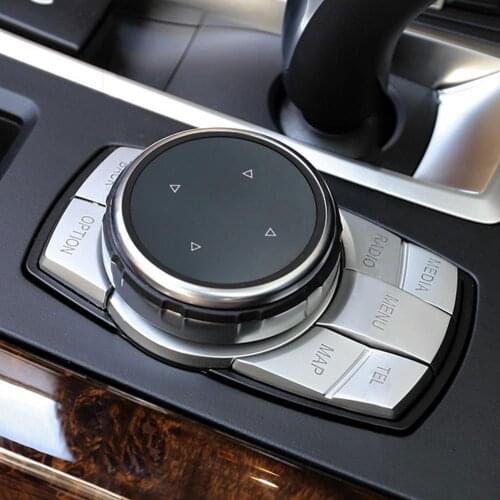 Original Car Multimedia Buttons Cover IDrive Stickers For BMW 1 3 5 7 Series X1 X3 F25 X5 F15 X6 16 F30 F10 F07 E90 F11 E70 E71