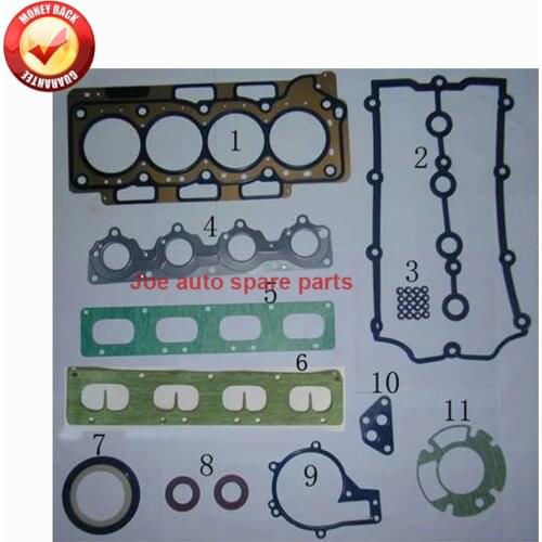 SQR481F 481H Engine Full gasket set kit Overhaul for CHERY A3 A5 TIGGO EASTAR 1.6L 2005- 481H-1000AA 481H 1000AA 481H1000AA
