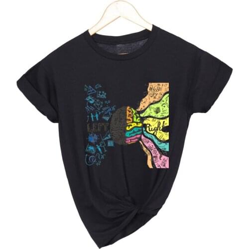 Abstract Printed Girls O-Neck Casual Tops Womens Fashion Funny Plus Size Thin Style T-Shirt Summer Oversize Loose Tees Personal