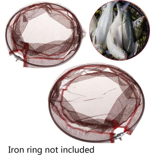 Fishing Net Mesh Bag Silicone Landing Net High Density Tackle Accessories 35/40cm Portable