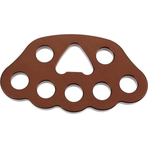 Rock Climbing Mountaineering Paw Rigging Plate with 8 Holes for Outdoor Tree Arborist Rigging Caving, 36KN, Heavy Duty