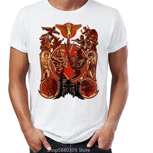 Brand New Men T Shirts He-Man and The Master of The Universe Skeletor Awesome Artwork Printed Tee Shirts Oversize