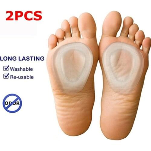 1 Pair Insoles Forefoot Pads Foot Cushions Foot Care High Heel Shoes Foot Blister Care Toes Pad Gel Insole Pain Relief Foot Care