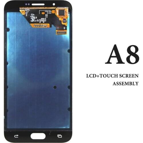 For Samsung A8 2015 LCD 5.7" AMOLED A800 A800F Blue White Gold Digitizer Display Spare Parts Touch Assembly For A8 2015