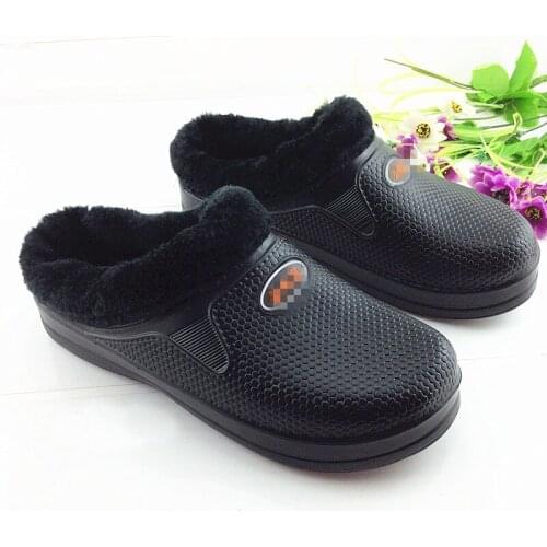 Winter men women warm cotton rain boots lightweight integrated foam low-tube thick-soled anti-skid waterproof shoes size 37-46