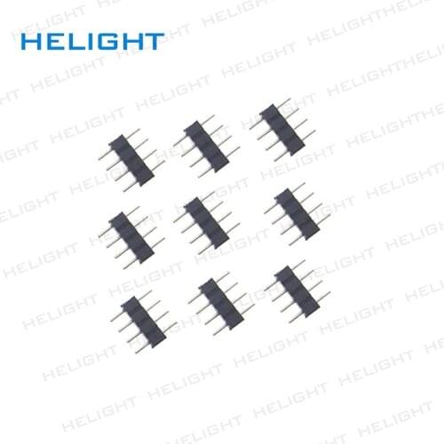 1000Pcs 4 Pin Needle RGB Connector Adapter Male Double Insert For RGB RGBW 5050 2835 LED Strip Light New