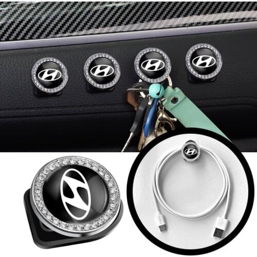 2Pcs Car Mini Hooks Hidden Storage Hooks For Hyundai I10 I20 I30 I40 IX20 IX35 Kona Getz Veloster Tucson Elantra Azera Solaris