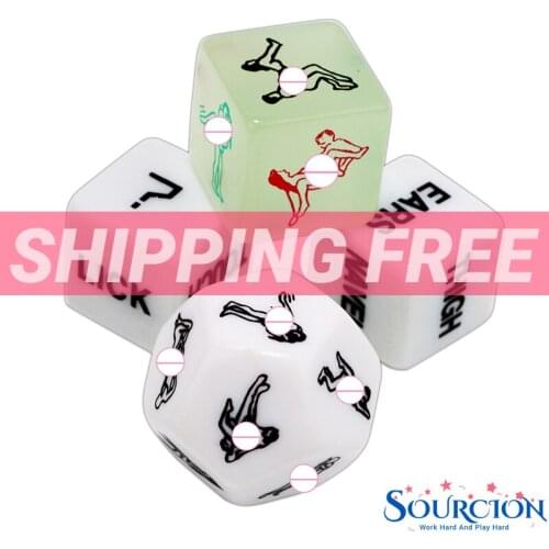 SourcionC Hot Sale Russian Dice Russian Sex Dice Sex Toys For Couples Acrylic Erotic Toys Adult Sex Toys For Women Men Russian