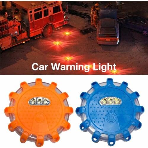 Car Warning Light Magnetic Emergency Flashlight Led Flasher Lamp Traffic Roadblock Warning Light Rotating Strobe Light