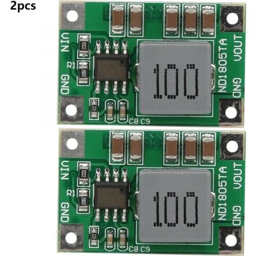 Buck Converter Module 2Pcs Step-Down Module5-18V to 3/3.3V/3.7/4.2V/5V/6V Motor Buck Converter ND1805TA